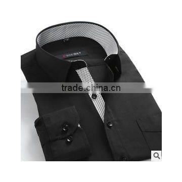 Latest Shirt Designs for Men Long Sleeve Formal Shirt Uniform Business Korean Men Anti-wrinkle T-shirt photo-4