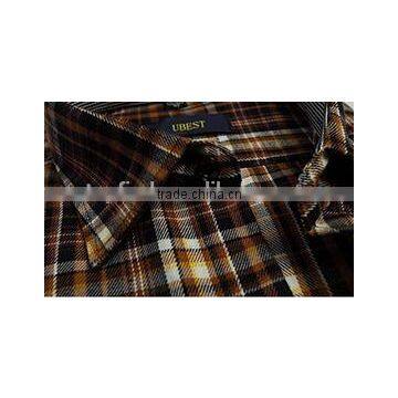 Cotton Long Sleeve Plaid Thick Mens Shirts photo-2