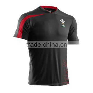 Rugby Training Shirt Black/Red