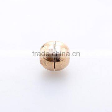 (ZB200) 20pcs 13*10mm Golden Metal Round Magnetic Clasps for For 5mm Leather Rubber Cords Jewelry Findings photo-2