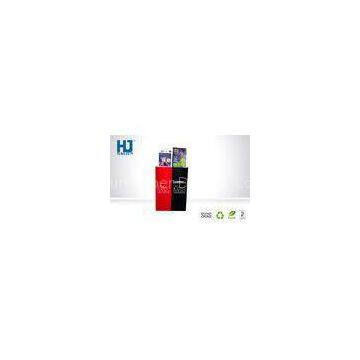 Fashion Foldable Exhibition Cardboard Magazine Display Rack CMYK color