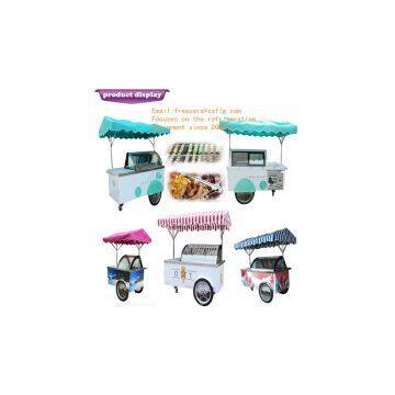 ice cream display bicycle/gelato display carts/popsicle showcase bike(CE)