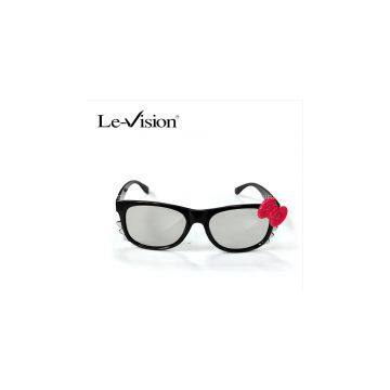 Circular passive polarized 3D glasses for kids with small size made in china