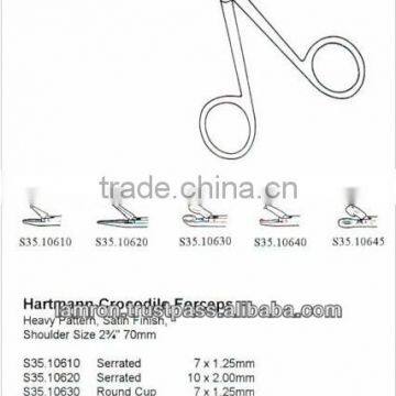 Stainless Steel Surgical Sponge Holder Hartman Crocodile Forceps