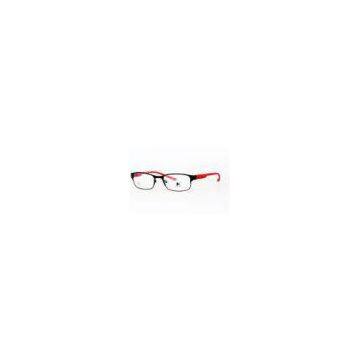 Angular Narrow Metal Optical Frames For Youth , Demo Lens , Blue / Red And Black