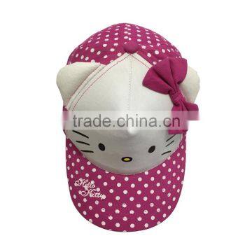 New fashion OEM children hello kitty cap china munufacturer