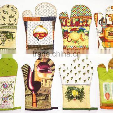 Wholesale Many Designs Cheap And Colourful Grill Oven Mitt