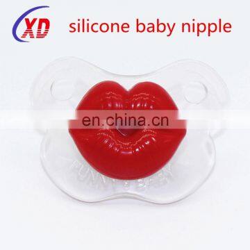 Baby Silicone Nipple/BPA free Silicone Pacifier/FDA approved funny baby teether