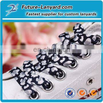 Fashion shoelaces with dye sublimation logo