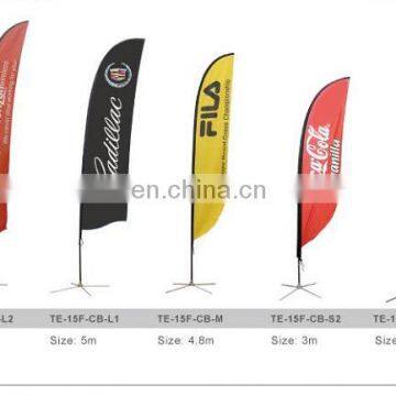 100D polyester beach flag,swooper,feather flag,flying banner,knife banner