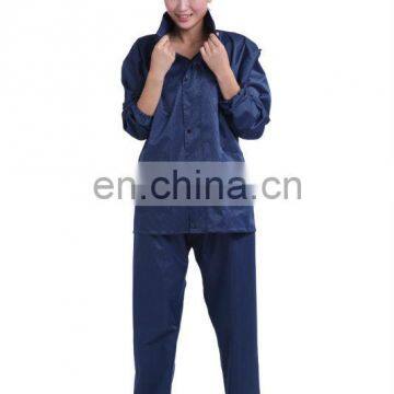vinyl with PVC/PU coating woman rainwear
