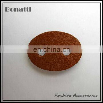 hot sale real leather button for cloth