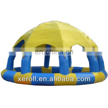 Latest design inflatable pool with roof