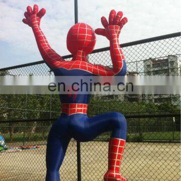 Inflatable spiderman mascot costume for sale