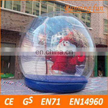 Durable outdoor inflatable human size snow globe, inflatable snow globes