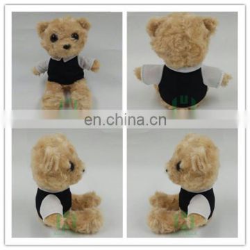 HI CE bear plush toy with clothes plush toy for kids,bear stuffed doll with high quality