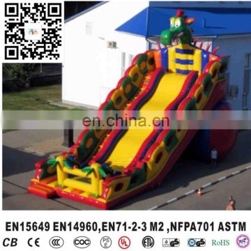 Giant Inflatable Dragon Slide For Kids, Inflatable Dragon Cartoon Character Theme Slide