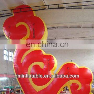 2014 airblown inflatable red fire with Sales promotion decoration