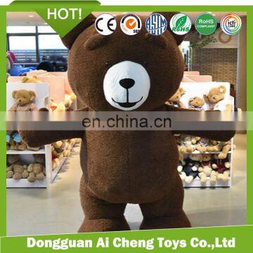 Professional Custom Adult teddy bear plush Mascot costumes 1m-2m