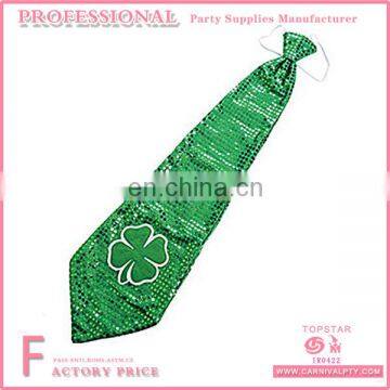 30x10 cm Cheap Fashion Unisex Festival Party For Green Party night funny novely neck tie For Irish Party