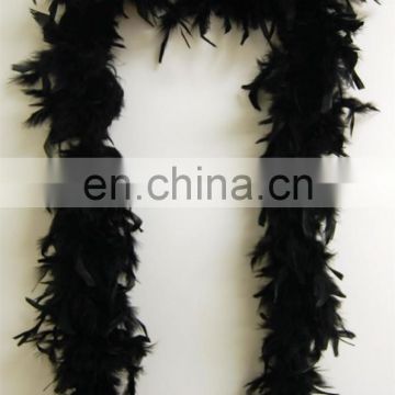 wholesale cheap scarf black feather boas FW-0053