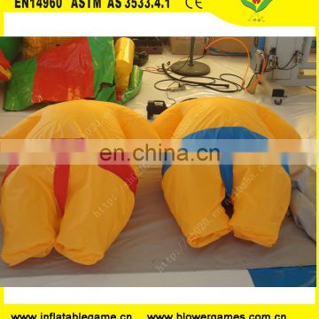 Commercial kids inflatable PVC sumo wrestling suits