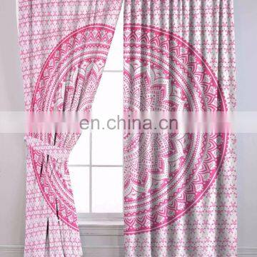 Indian Beautiful Ombre Mandala Window Curtain Home Decor Luxry Cotton Curtain