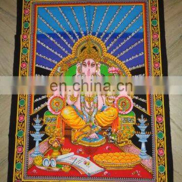 PRINTED INDIAN GODS WALL HANGINGS TAPESTRY mix printed