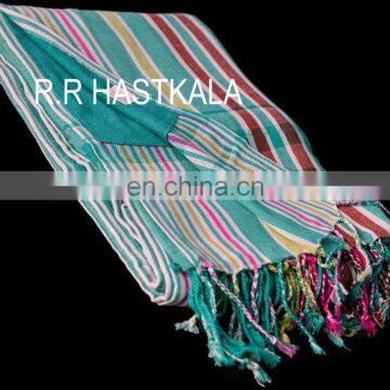 Summer Promotion 100% Cotton Yarn Dyed Woven Towel Pareo in Fast Colors photo-3