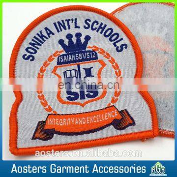 Customize High Quality Overlock Woven Badge for Clothing photo-4