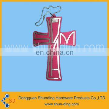 New Design Cross Metal Decorative Tags