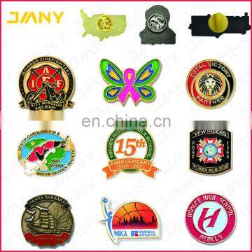 Custom Sliver Plated Metal Soft Enamel Baltic Tours Lapel Pin With Safety Pin photo-5