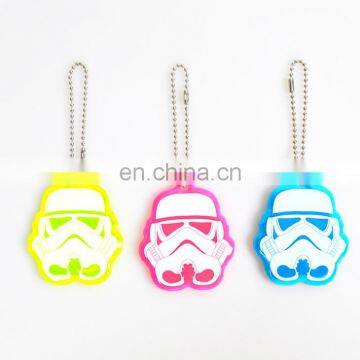 Wholesale OEM Itmes Cheap Protect Kid Use Custom Eco-friendly Soft Pvc Safety Reflective Keychain