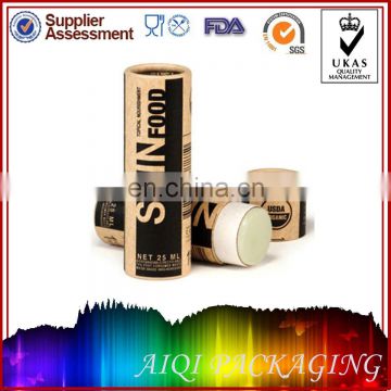 custom design black paper packaging empty lipstick tube wholesale