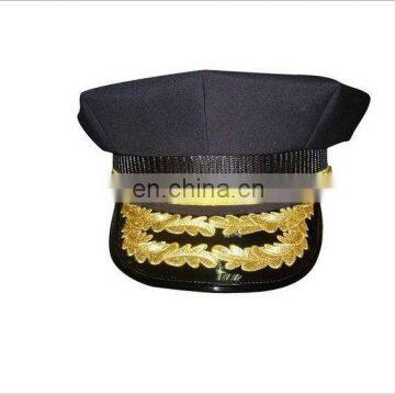 indian thread hand made emboridery on visor military hat