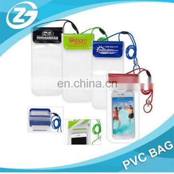 promotional mobile phone pvc hand pouch bag