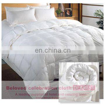 White Elegant Cotton Down Quilt Feather Quilt Duvet photo-3
