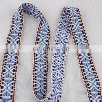 2016 high quality customized embroidery jacquard ribbon woven tape garment