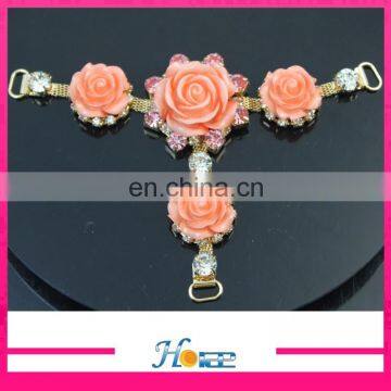 High Quality Fashion Lady Flip Flop Accessories Rhinestone Decoration Sandal Upper Ornament photo-2