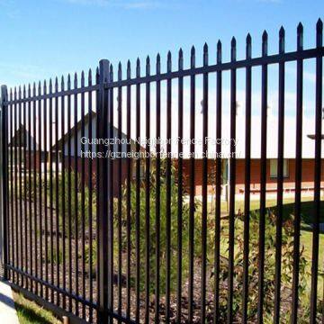 Powder coated Metal grden raillings fence iron fence panels