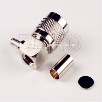 TNC Male Right Angle Crimp Type for LMR400 Cable RF Connector