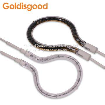 Short Wave White Coated Infrared Heater Tube Quartz Tungsten Heating Lamp photo-4