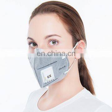 95% Filtration Efficiency Disposable Nonwoven Valved Folding Dust Mask FFP2 With Activated Carbon photo-3