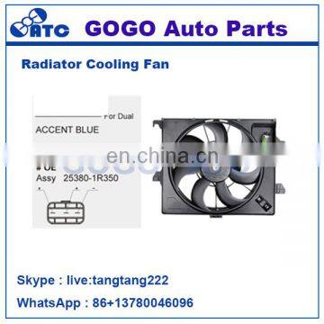 12v DC CAR Radiator A/C Cooling Fan Motor for ACCENT BLUE OEM 25380-1R350