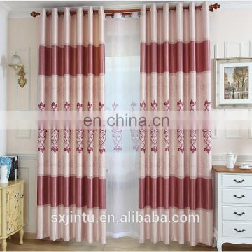 Embroidery Jacquard curtain fabric ready made curtain window curtain