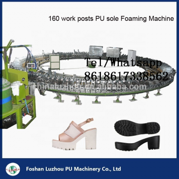 Full Automatic pu Shoe Sole Making Machine Footwear Pouring Production Line pu Sport Shoe and Safety Shoe Molding Machine