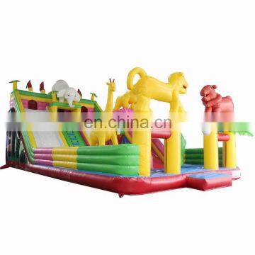 Outdoor Inflatable Kids Children Amusement Park Fun City Bouncy Jumping Castle Slide Playground On Sale photo-4