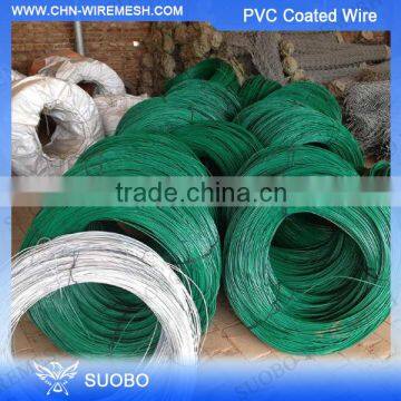 Hot Sale!! Pvc Coated Wire Rope, Pvc Coated 1X1 Wire Mesh Fencing, Pvc Coated Iron Wire