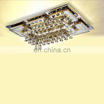 Factory Stock Modern Minimalist Ceiling Lamp Crystal Rectangular Lamp for Bedroom Dining Room photo-2