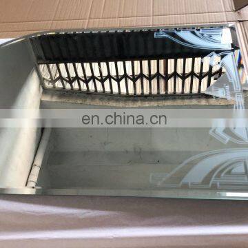 Wall Mounted Fancy Patterns Printing Decorative Silver Bathroom Mirror photo-4